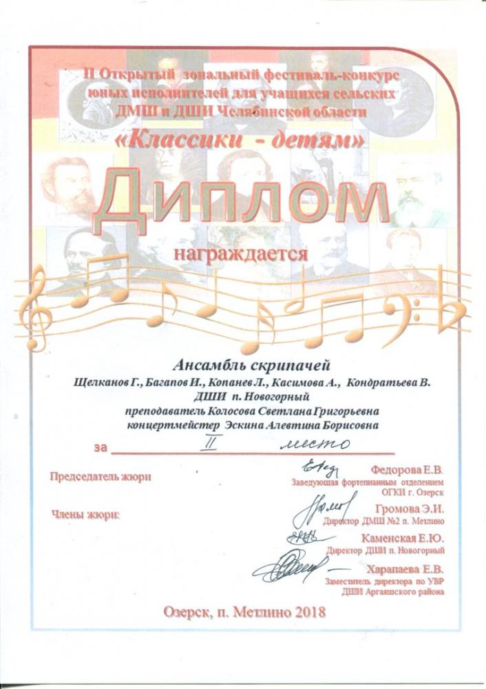 Результаты конкурса "Классики- детям"