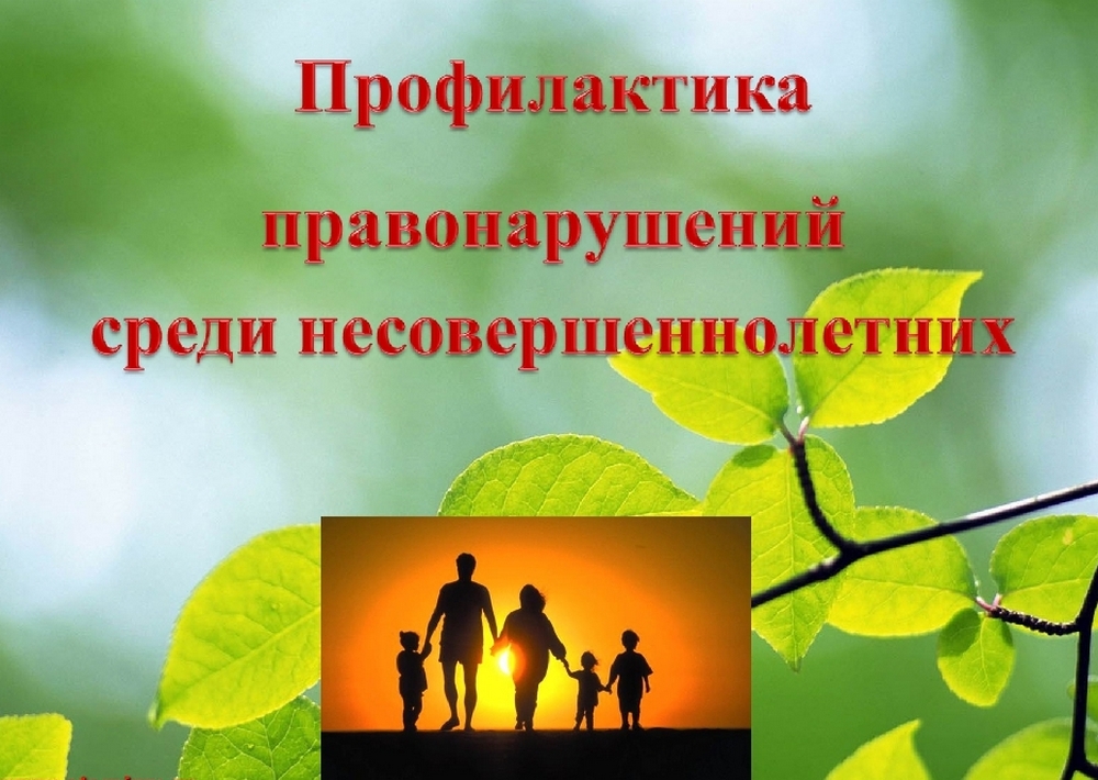 Памятка о мерах профилактики правонарушений